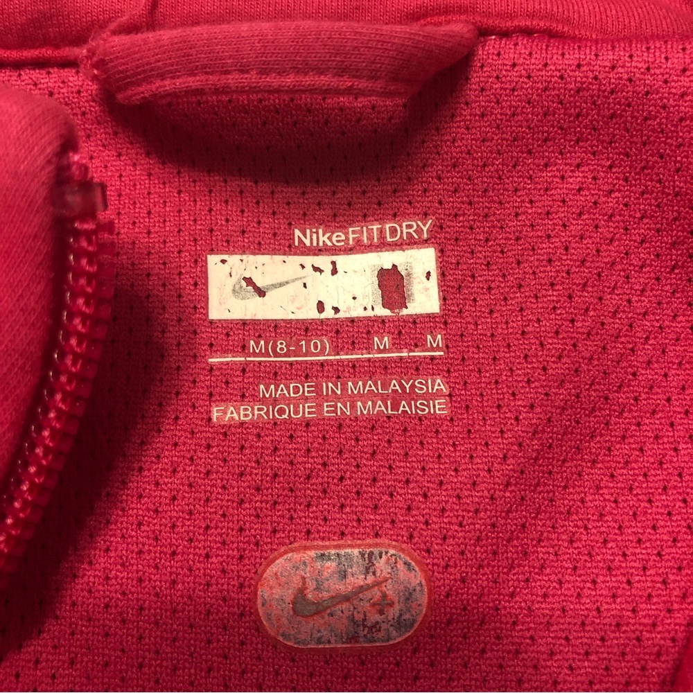 Vintage Nike FIT DRY Jacket Full Zip Pink Medium - Picture 3 of 8